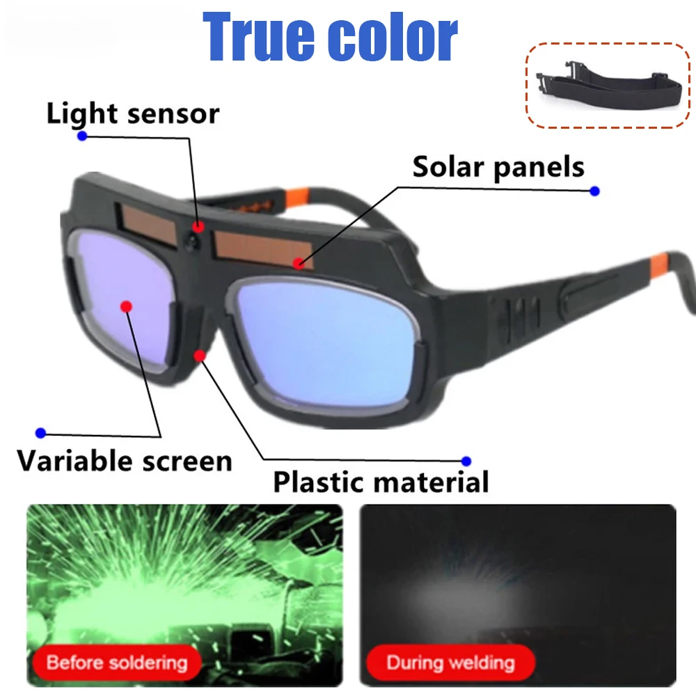 Automatic Dimming Welding Solar Glasses Anti Glare Argon Arc Welding Glasses Special Goggles Tools for Welders Automatic Dimming