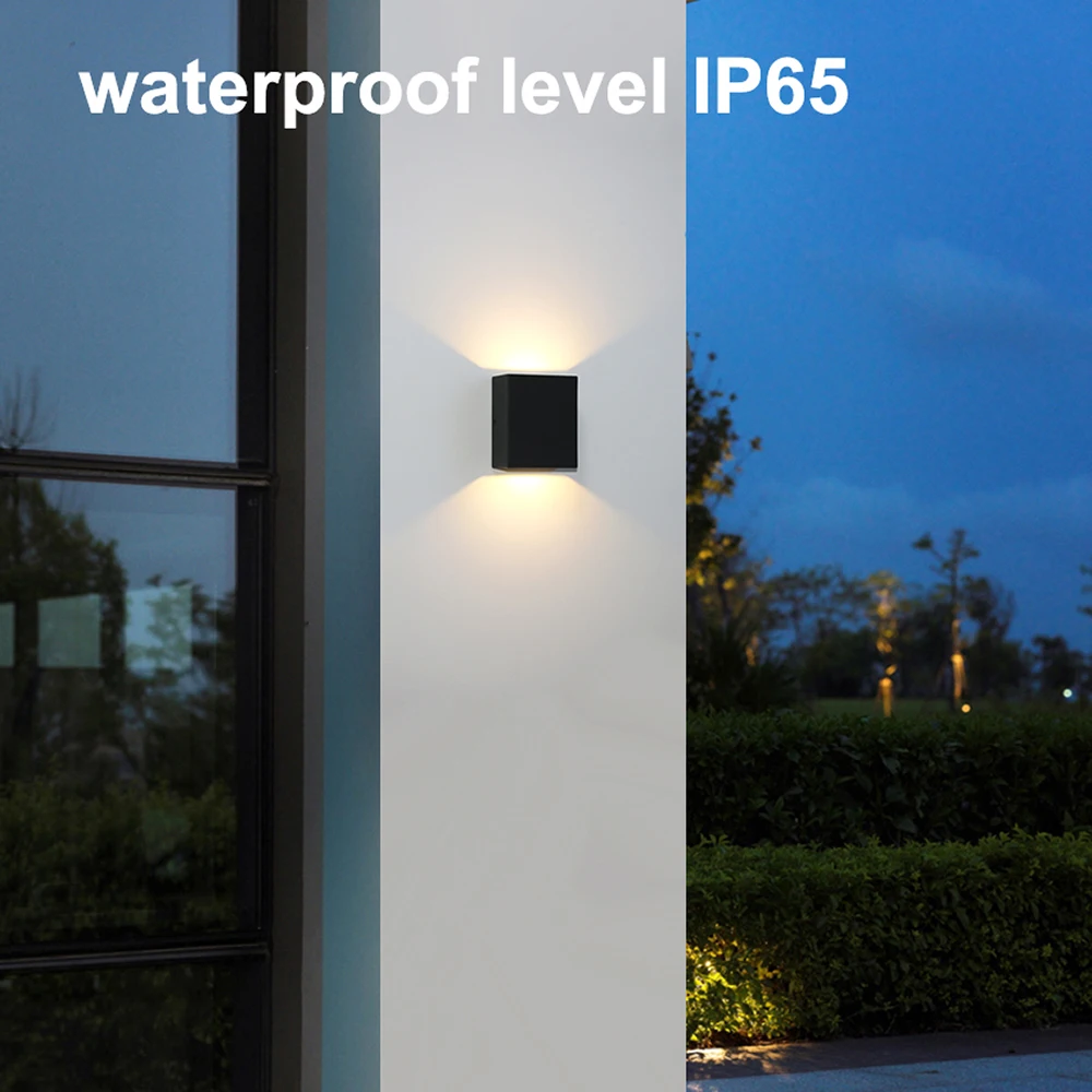 Imagem -03 - Outdoor Impermeável Led Wall Lamp Indoor Wall Light Home Lighting Jardim Corredor Corredor Decore Sconce Quarto Sala de Estar 6w