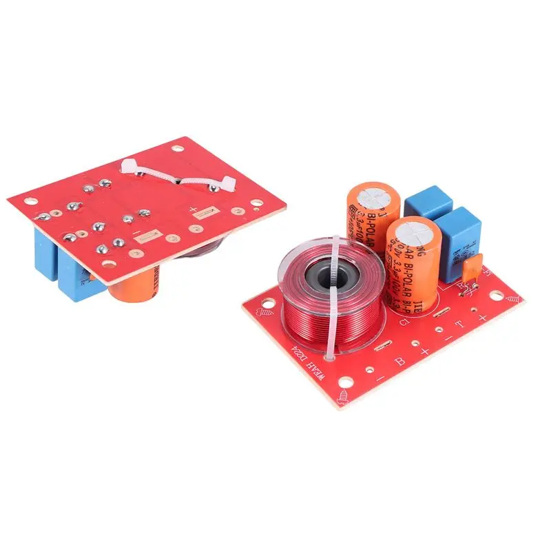A31T 4Pcs 2 Way 80W DIY Speaker Filter Circuit Treble for Bass Frequency Divider Home Theater Hifi Stereo Audio Crossover Filter