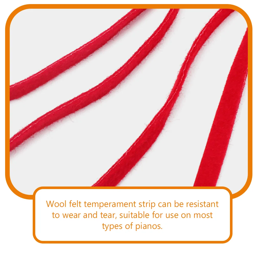 

2pcs Tuning Felt Strap Professional Piano Tuner Kit Accessories Temperament Strip Replacement Parts Wool Tone Dampening Mute