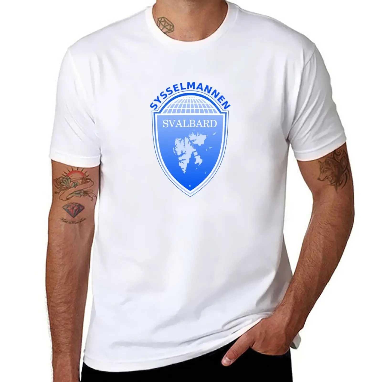 New Coat of Arms of Svalbard T-Shirt Aesthetic clothing Short sleeve tee custom t shirt mens graphic t-shirts anime