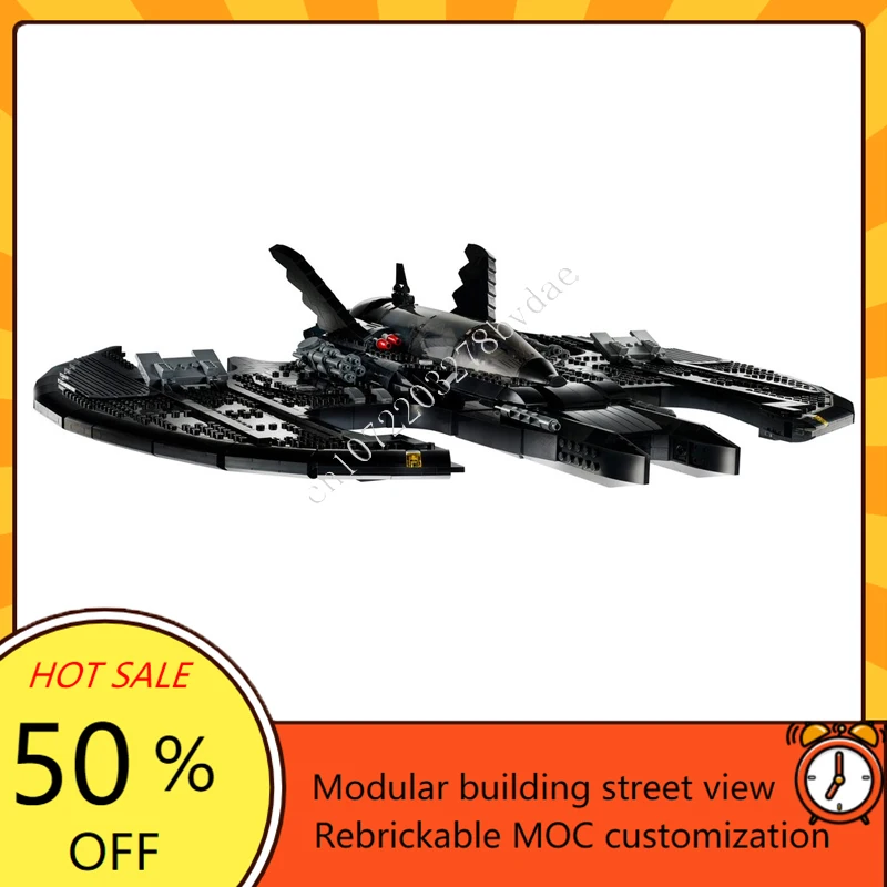 2363PCS Batwing Space War Weapon MOC SpaceShip Battle Model Building Blocks Architecture DIY Education Assembly Model Toy Gift