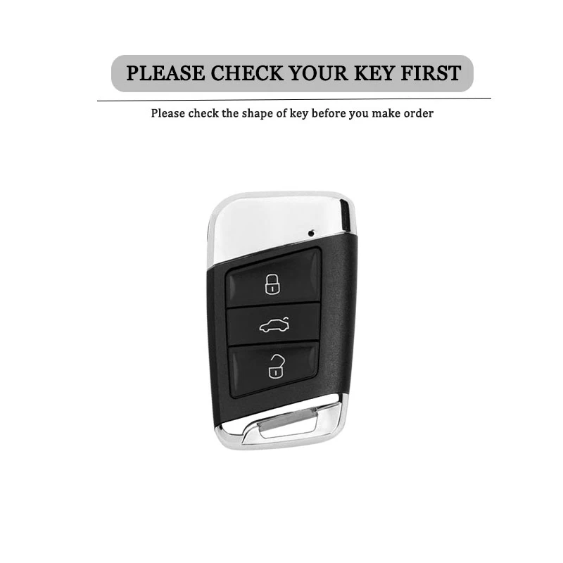 TPU Car Key Case Cover for VW Passat B8 Polo Tiguan 2 Golf 8 Volkswagen Skoda Superb Kodiqa A7 Protector Shell Car Accessories