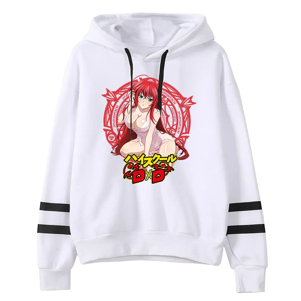 High School DxD Rias Gremory Vintage 90s Pullover Hoodie Merch Hoodie Fashion Sports Pullover Fashion Pullover Sweatshirt