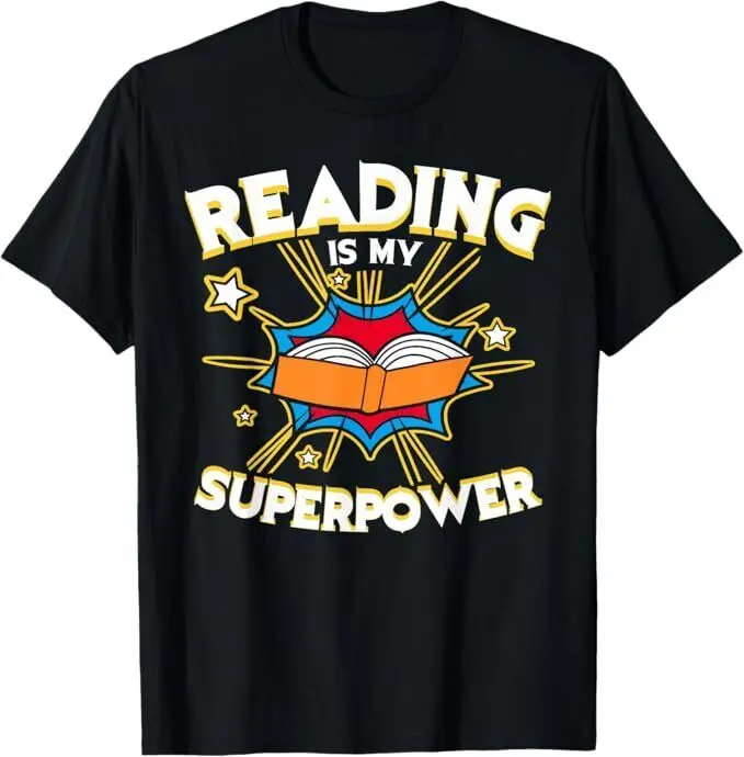 

Reading Is My Superpower design, Дизайн книг, Футболка для любителей книг