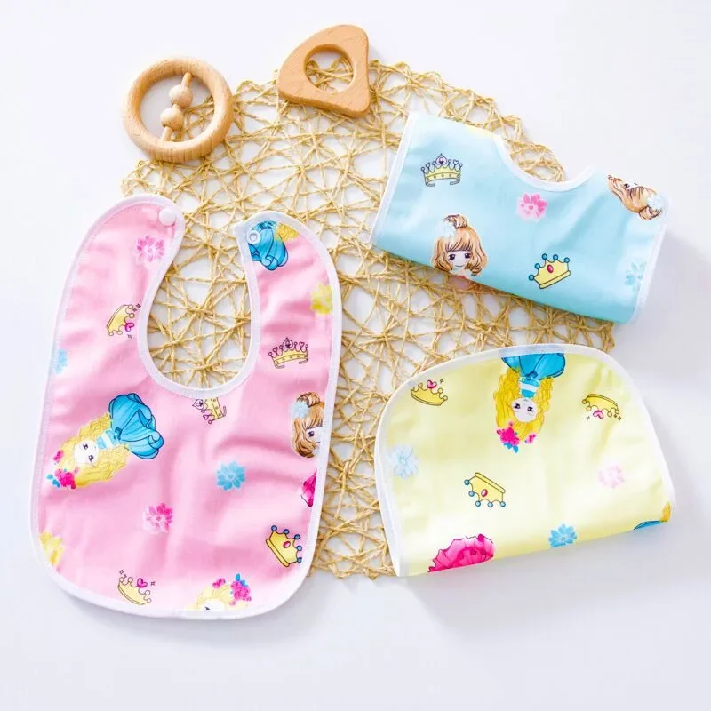 10Pc/Lot Baby Boys Girls Bib Velvet Bibs Waterproof Feeding Girls Boys Towel Random Pattern 1-3year Baby Cloth