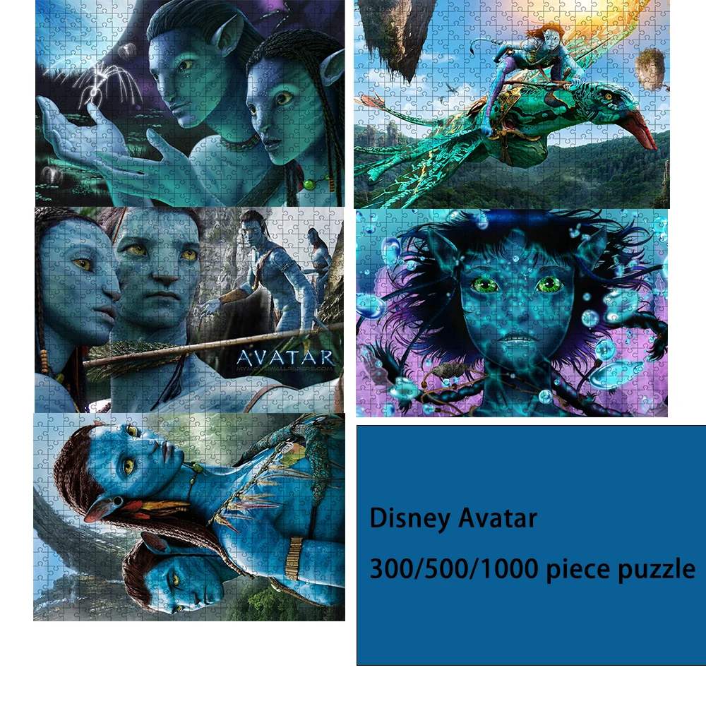 

Disney Avatar 300/500/1000 Pieces Game Jigsaw Puzzle Educational Decompressed Toys Gifts