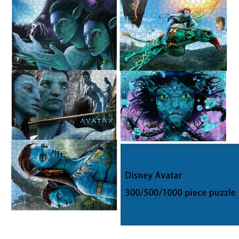 Disney Avatar  300/500/1000 Pieces Game Jigsaw Puzzle Educational Decompressed Toys Gifts