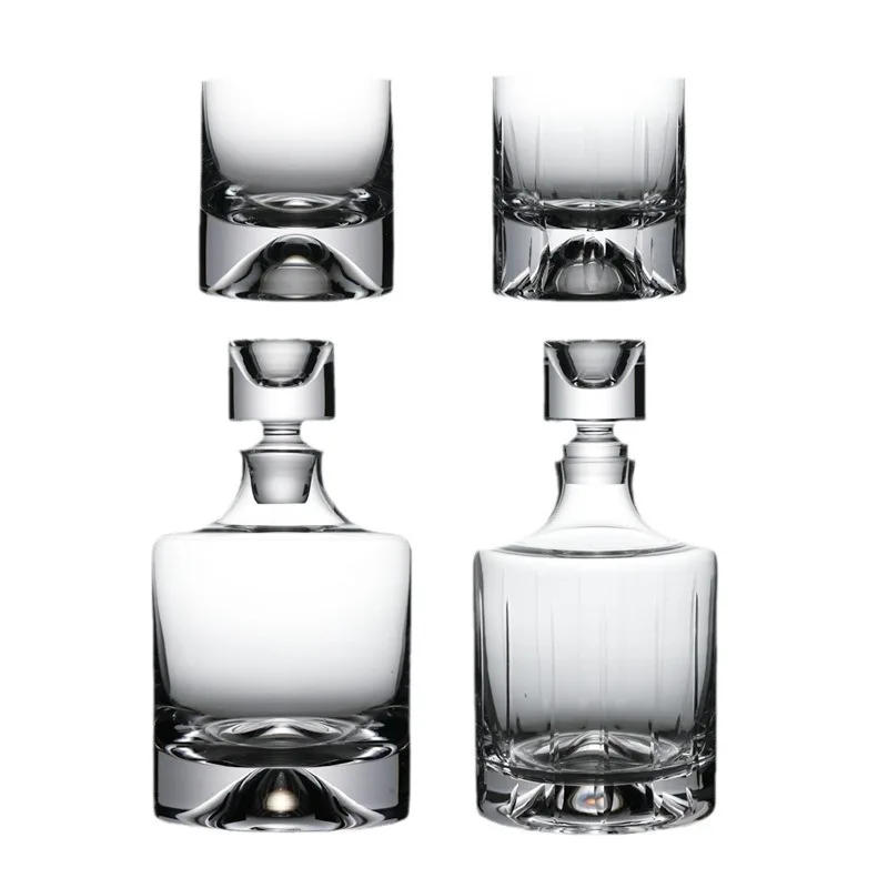 

Simple style Modern simple crystal glass dispenser Whisky wine bottle