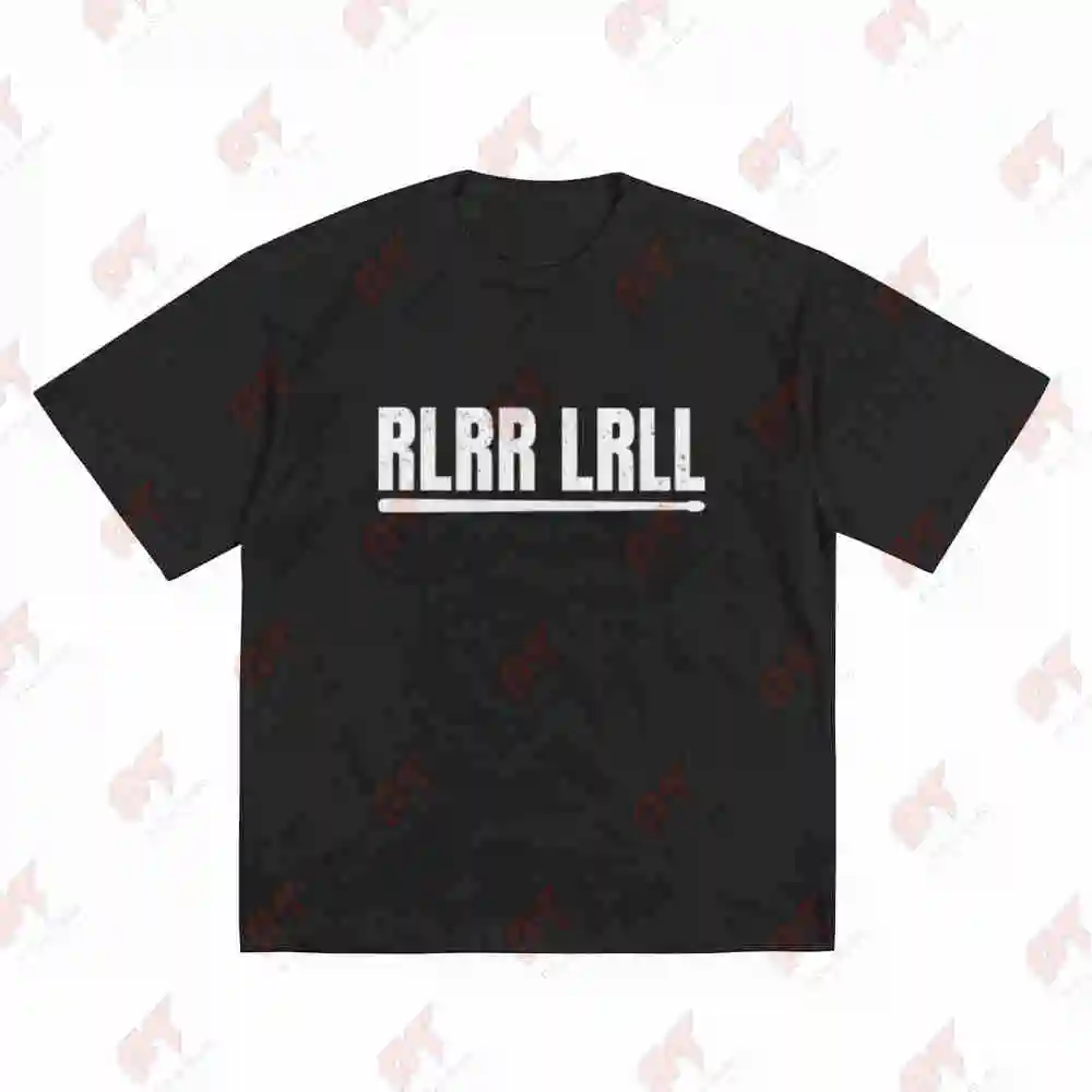 Paradiddle Drummer Percussionist Rlrr Lrll Short Sleeve Tee 100% Cotton T-Shirt