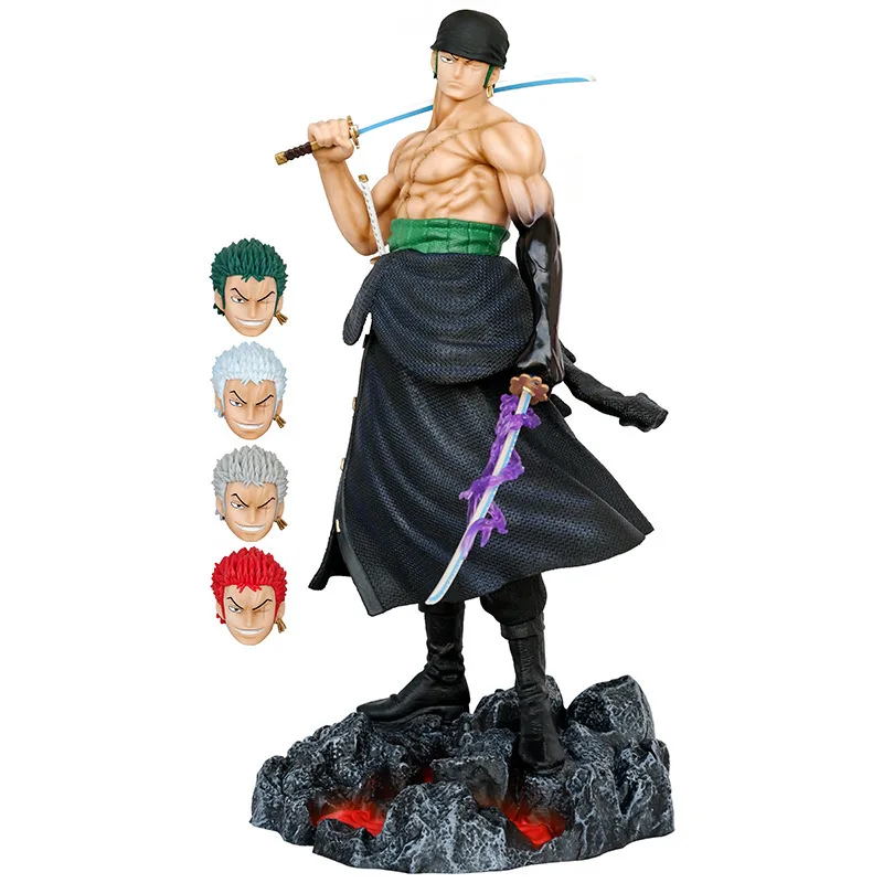 

Anime Large Five-Headed Eagle Carrying Knife Domineering Zoro Collectible Statue Model Figure In Stock