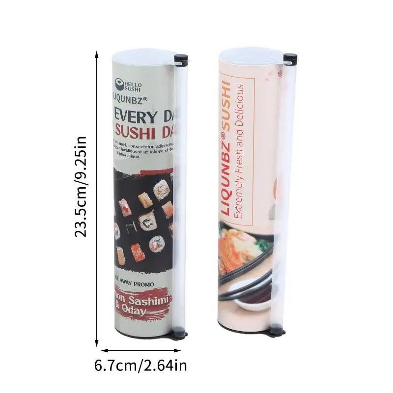 Sushi Roller Mold Food Grade Quick Sushi Push Maker Portable DIY Sushi Paper Tube for Picnic Party Homemade Sushi