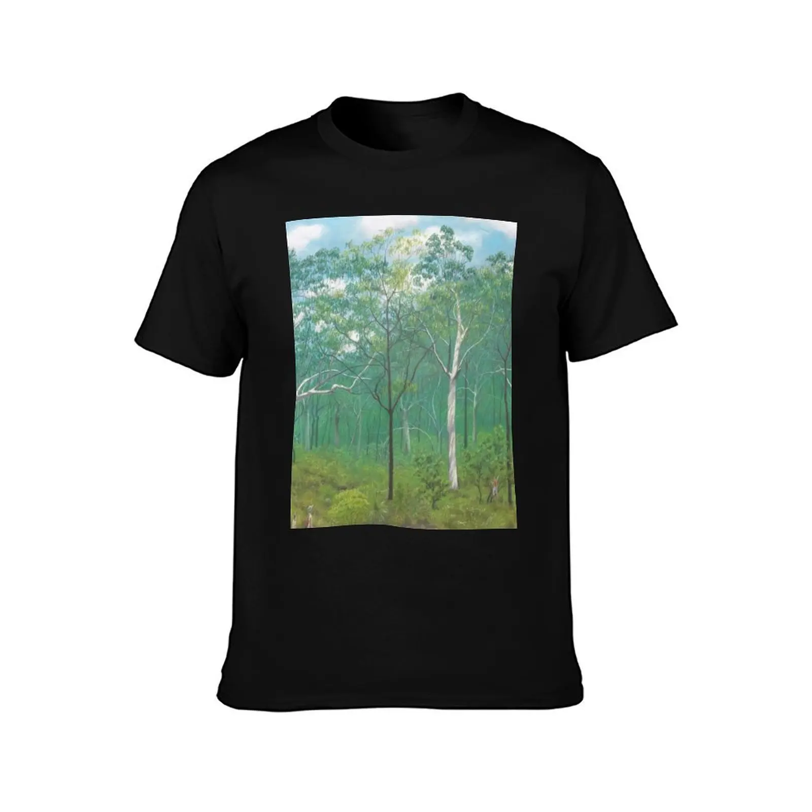 Scribbly Gum Woodland - Raising funds for Bush Heritage Australia T-Shirt Summer Holiday Casual Tee T-Shirt