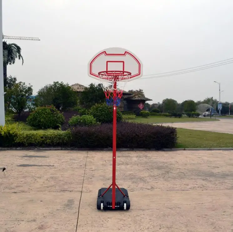 2025 Sistema porta basket portatile per canestro da basket regolabile in altezza per adolescenti con base e ruote stabili