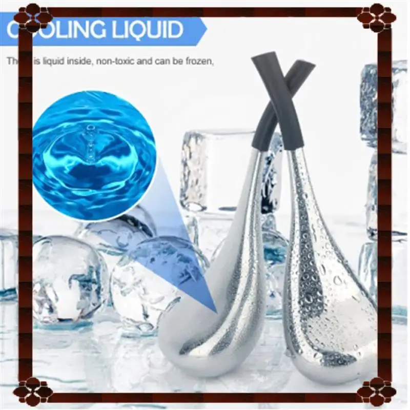 تسليم 24 ساعة 2X أعواد تجميل الوجه للتبريد كرة موجة الجليد تدليك الوجه صالون العين أدوات العناية بالبشرة للفتيات السيدات سبا Col