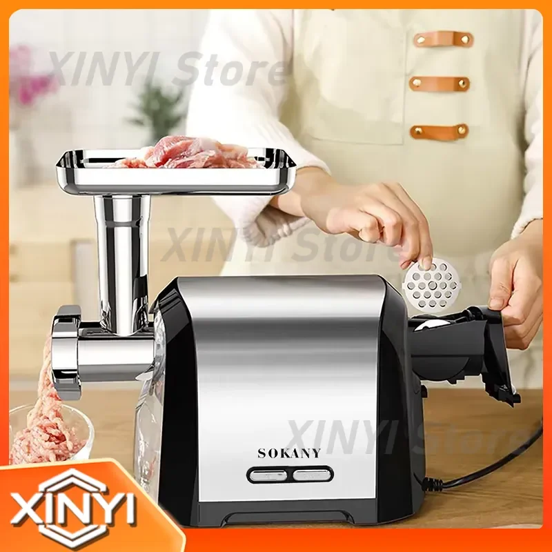 for Electric Meat Grinder 3200W Power Household Sausage Stuffer Vegetable Chopper Mincer Compact Design Home Kitchen Food