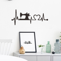 Creative Sewing Machine Wall Sticker Bedroom Living Room Decoration Wallpaper For Home Decor Mural Personalized Pattern Stickers