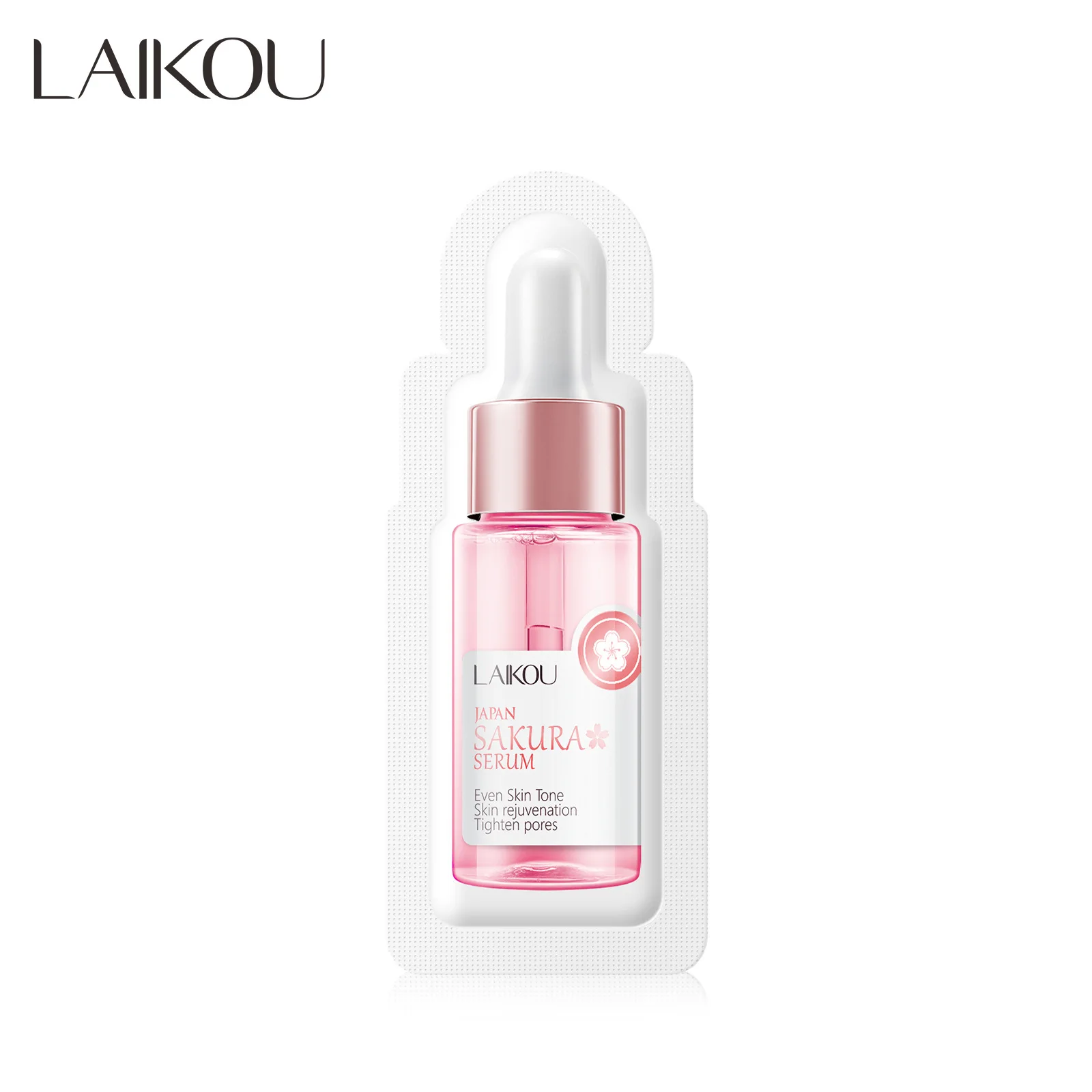 Sakura Serum perawatan wajah, produk perawatan kulit Korea Pencerah pemutih wajah pengangkat wajah keriput halus 1.5ml * 3