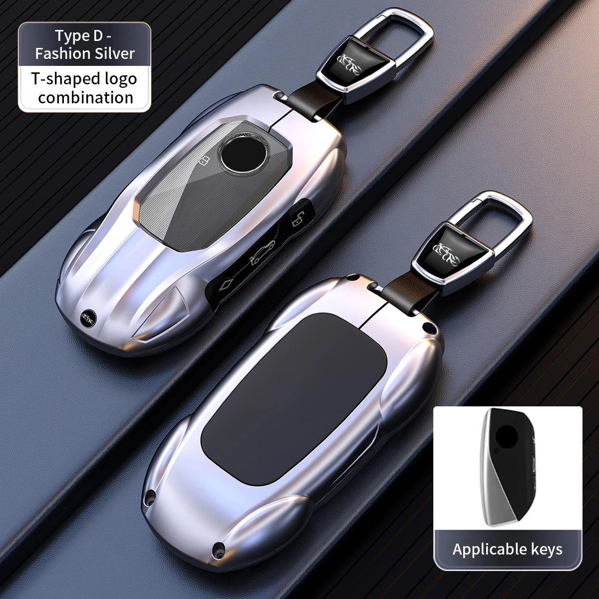 Zinc Alloy Car Key Case for BMW X1 U11 X7 i7 G07 XM G09 I7 G70 X5 G05 LCI IX IX40 I20 U06 G81 M3 Series 5 7 G60 Keychain 4