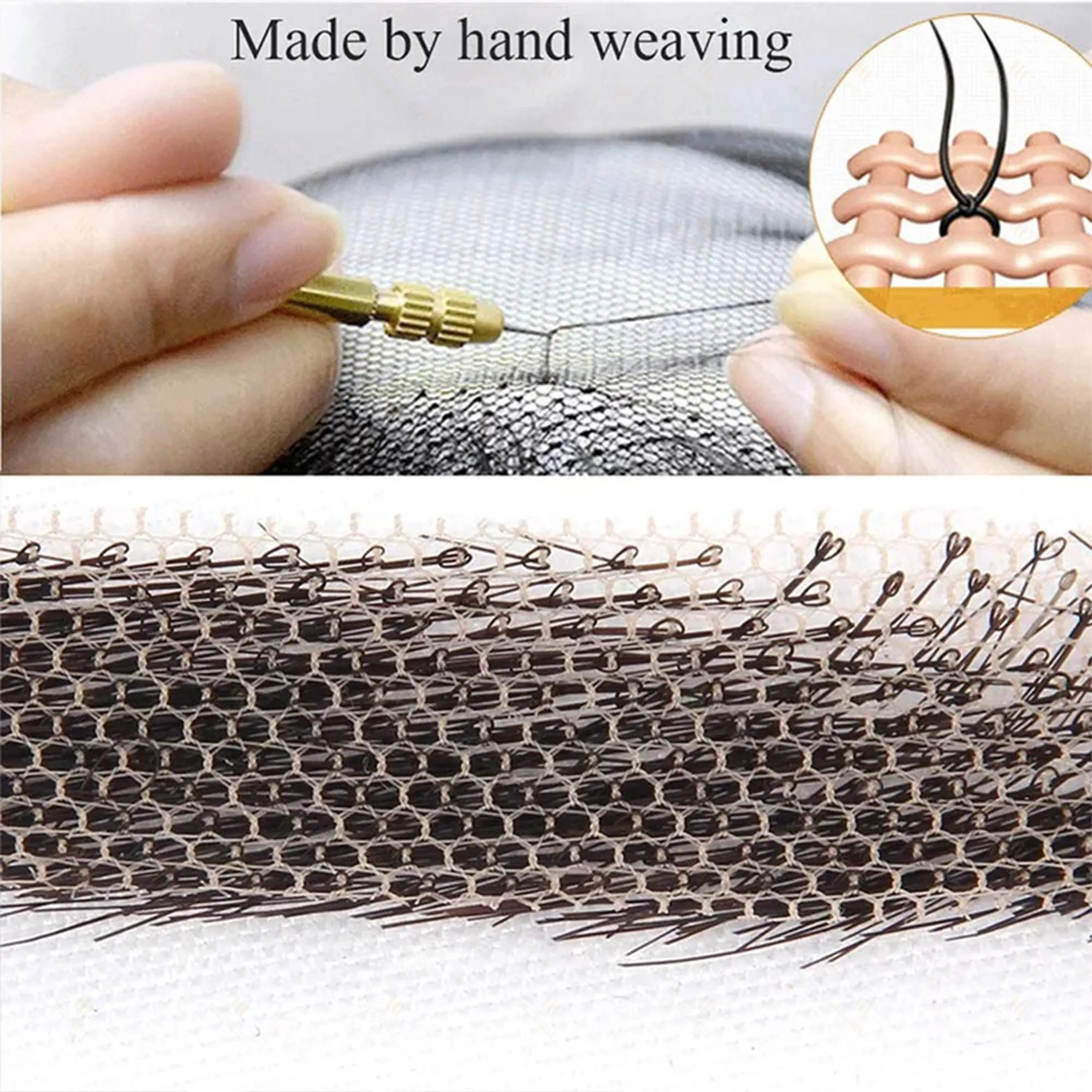 1 Pairs 100% شعر الإنسان اليدوية الكروشيه الدانتيل شبكة الحواجب للكبار غير مرئية واقعية الحواجب وهمية أدوات ماكياج أسود/بني