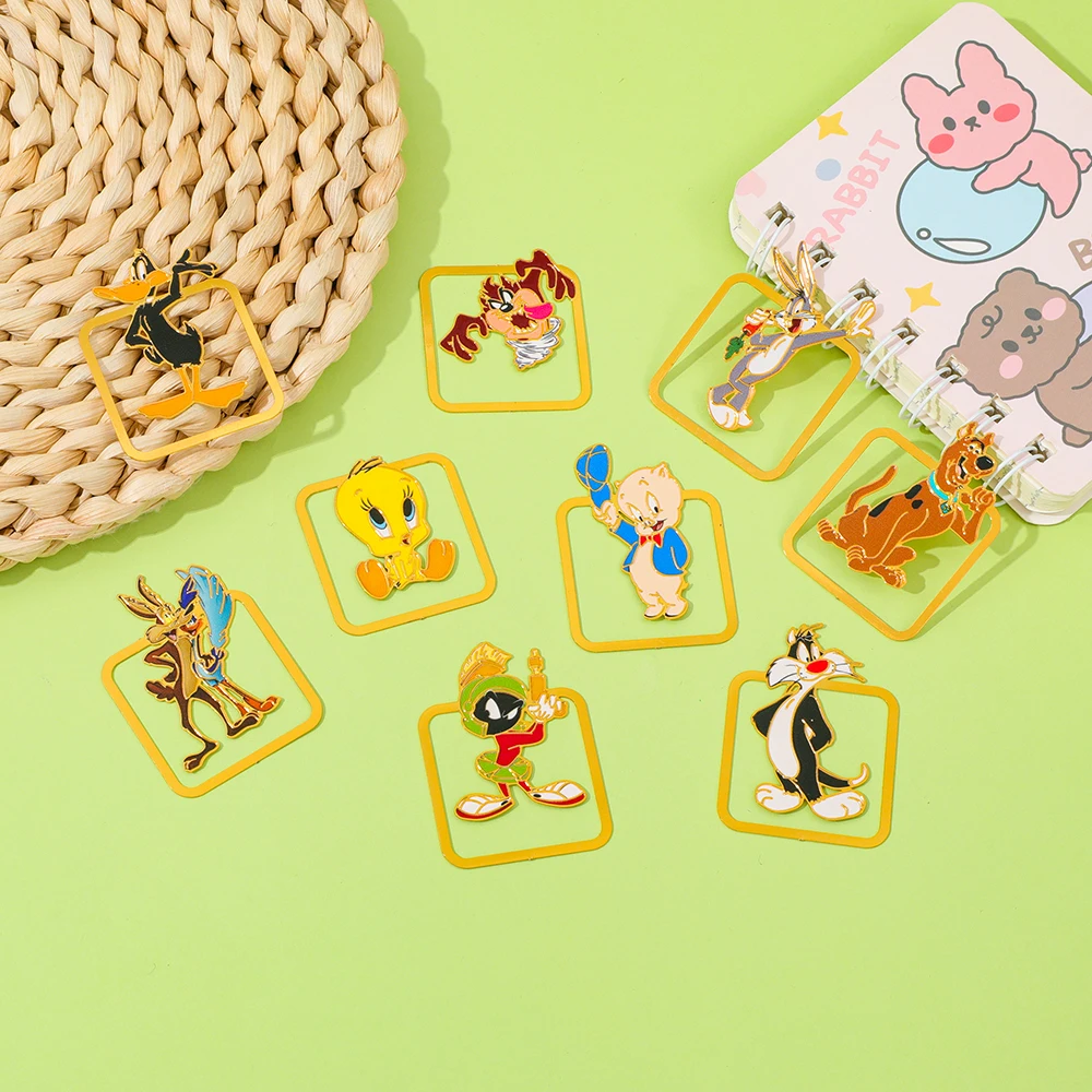 علامة مرجعية معدنية من Bugs Bunny ملحقات كتب Leetong الإبداعية ملحقات القراءة لمحبي الكتب هدايا للعائلة والأصدقاء #2