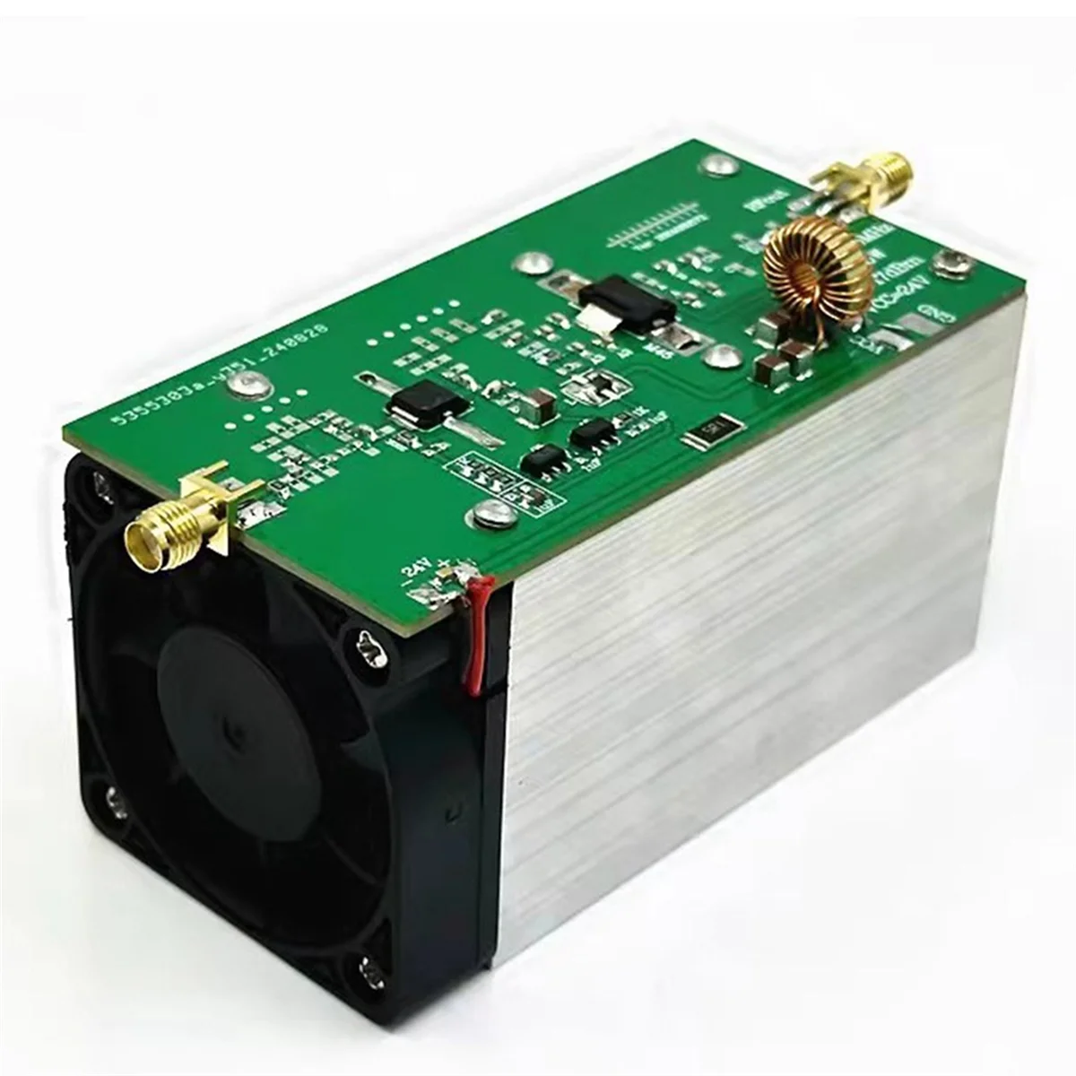 RF Power Amplifier 915MHz 20W+ RF Power Amp with Heat Sink Radio RF Amplifier for Ham Radio 24V-28V