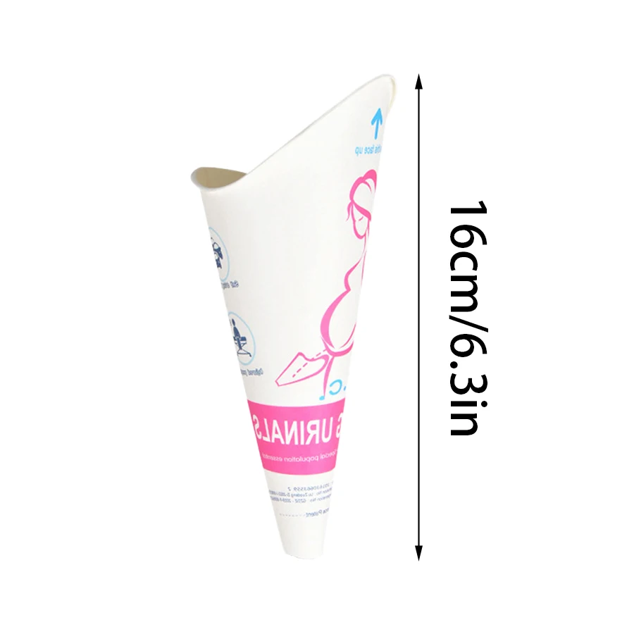 14/24pcs Paper Standing Urinal Pee Funnel Individually Packaged for Pregnant Women Patient Outdoor Field Emergency Tool XJM