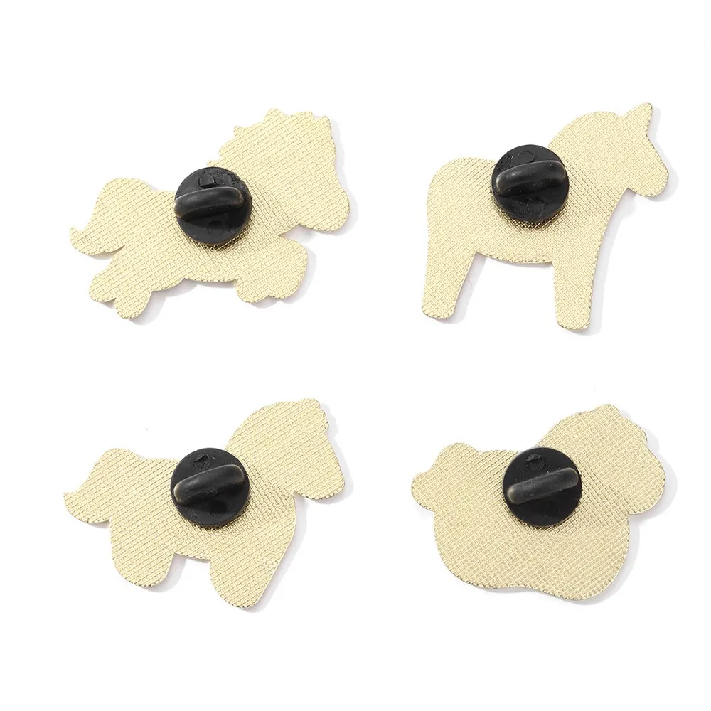 لطيف الكرتون زودياك الحصان بروش الزخرفية رائعة ستيد بروش سبيكة التلبيب دبوس هدية السنة الجديدة