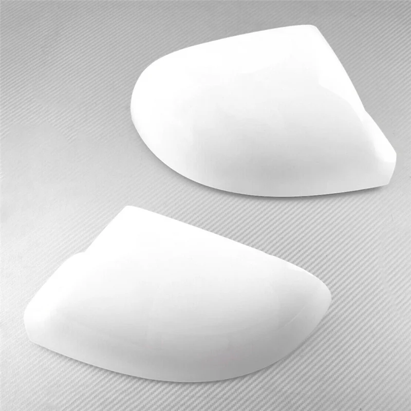 

Durable Car White Side Rearview Mirror Cap Cover Mirror Cover Direct for VW