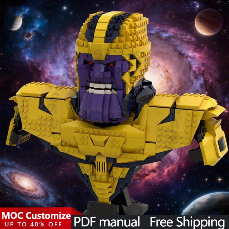 

956 PCS Popular Game Character Series Bust MOC Customize Modular Building Block Creative Design Simple DIY Toy Christmas Gift