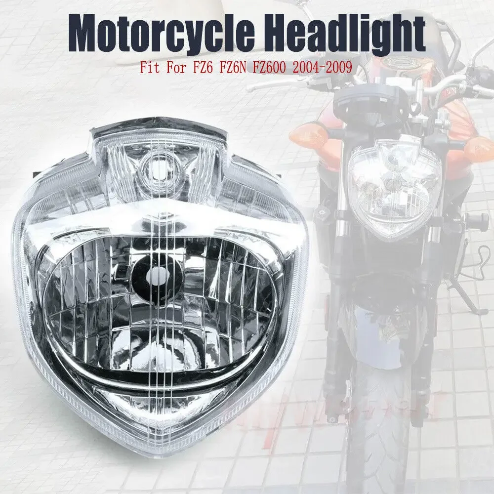 

Передняя фара в сборе для мотоцикла, фара для Yamaha FZ6N FZ6S 2004-2009