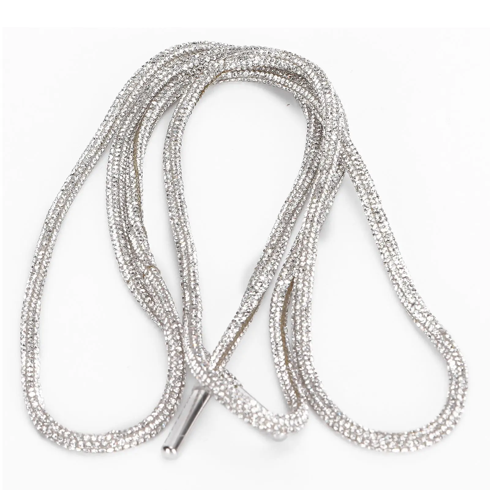 أربطة أحذية بحزام على شكل سلسلة، حبل دائري مخصص لتزيين الأحذية الرياضية والملابس #3