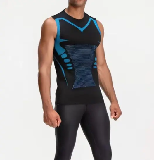 

Mans Compression Tank Top Men Gym Shirt Sleeveless Quick Dry Sportswear Male Fitness Bodybuilding Vest Workout Muscle Top