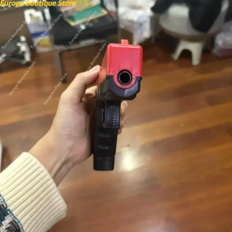 دليل G17 رصاصة طرية مسدس لعبة عالية الجودة مسدس هواء مجلة سفلية ليزر في الهواء الطلق CS لعبة الأطفال هدية عيد ميلاد