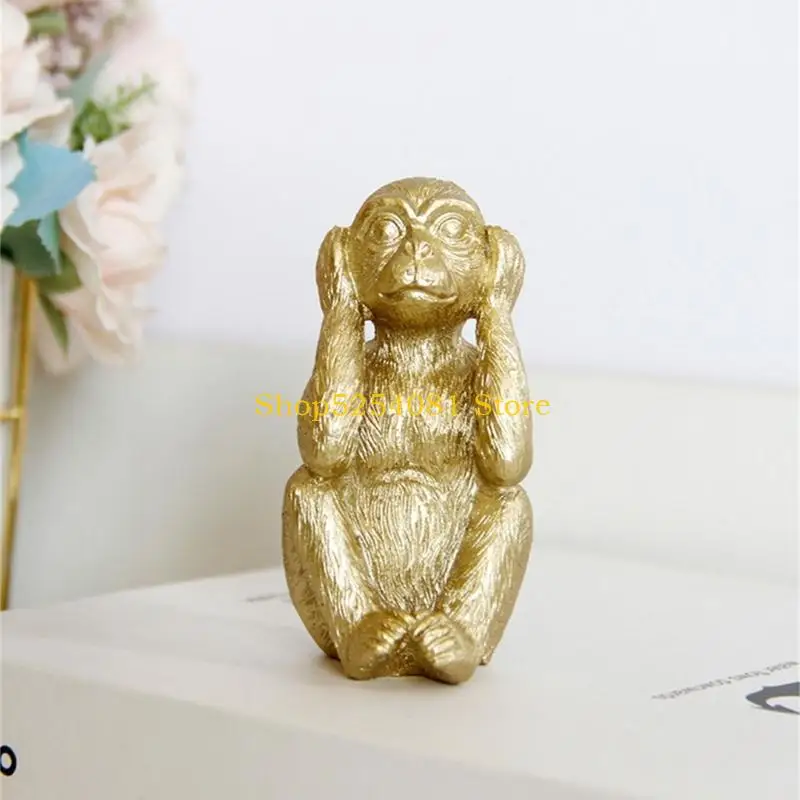 

AXYC Multipurpose Monkey Figurines 3pcs Animal Sculpture Decoration Supplies