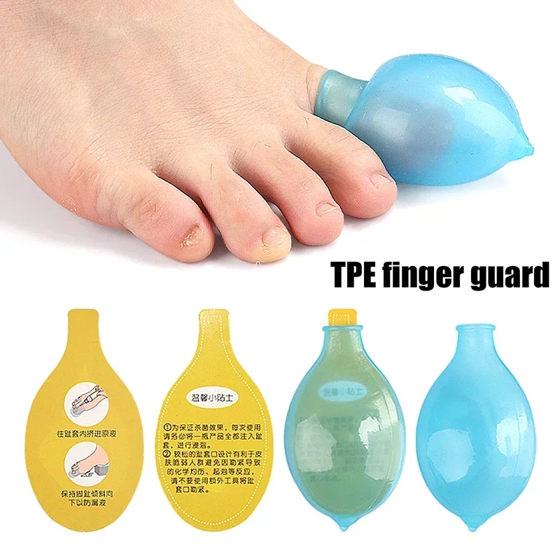 Poción de remojo para lesiones de dedos y pies, cubierta protectora impermeable para ducha de heridas, herramienta para el cuidado de los pies para hombres y mujeres