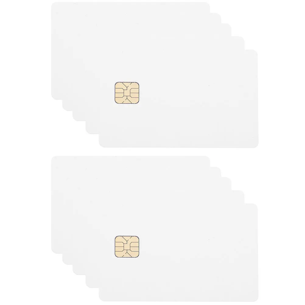 Cartões ic de 20 peças, chip em branco, cartões de contato de pvc para sistema de controle de acesso, fechaduras de acesso, chaves de carro, alto desempenho, durável