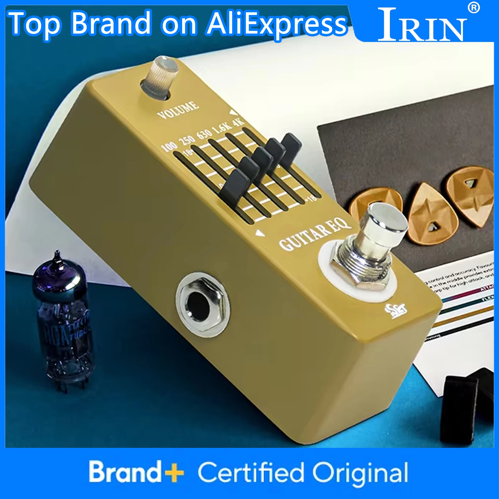 

ISET EQ Guitar Equalizer Effect Pedal 5-Band EQ Pedal for Acoustic/Electric Guitar True Bypass Guitar Durable Parts Accessories