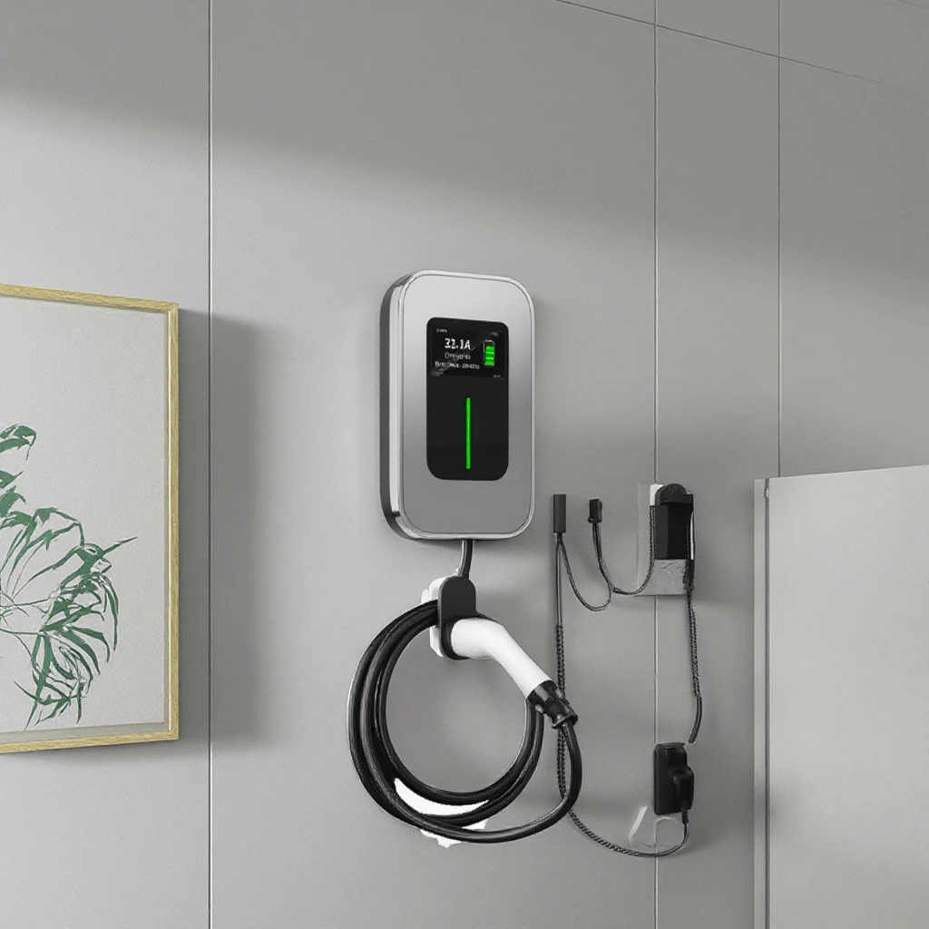 

New Condition 32A Charging Type2 Wallbox Universal Home 7kW-22kW EV Charger Station 16A Rated Current GB Interface DC