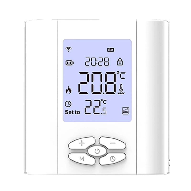 Zigbee Battery-Powered Thermostat For Water Gas Boiler Smart Tuya Wireless Temperature Controller For Alexa