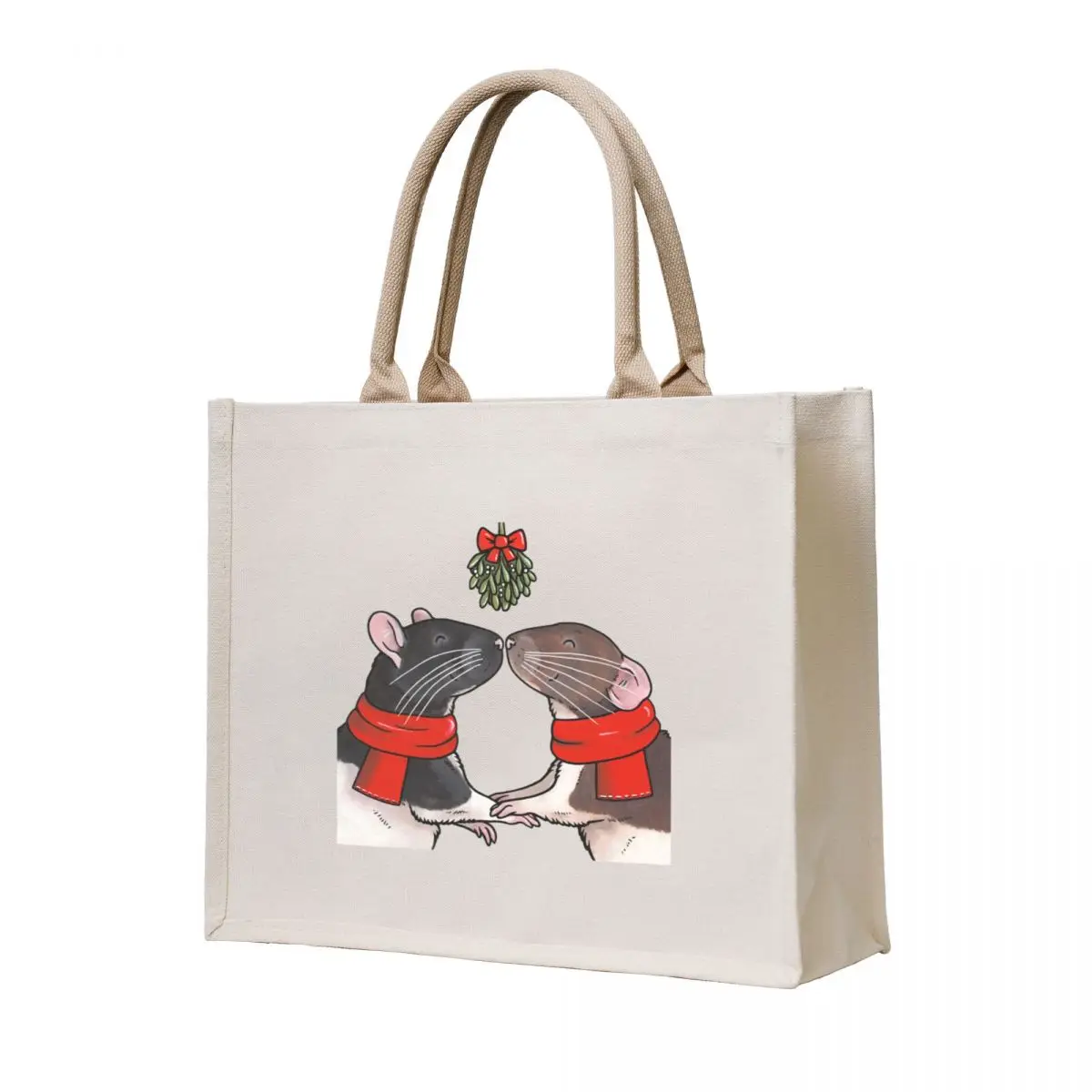 

Christmas Ratties Tote Bag canvas tote Custom bag bags for women