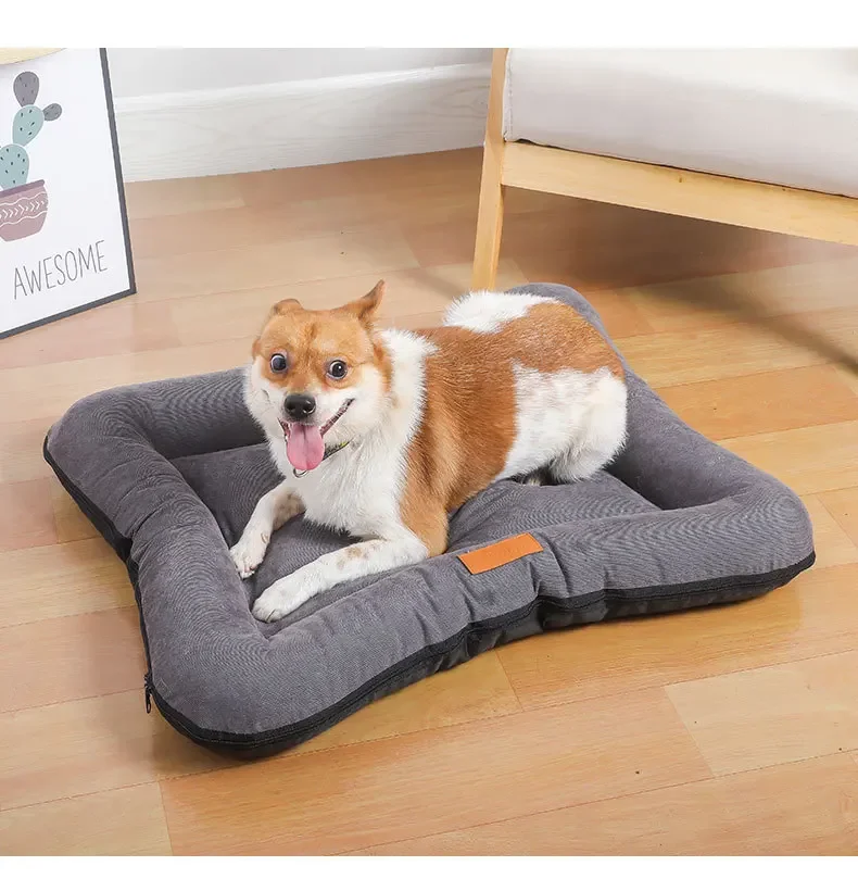 Rectangle Dog Bed Pets Accessories Comfortable Dog Beds For Large Dogs Puppy Kennel Removable And Washable Cat Mattress Supplies