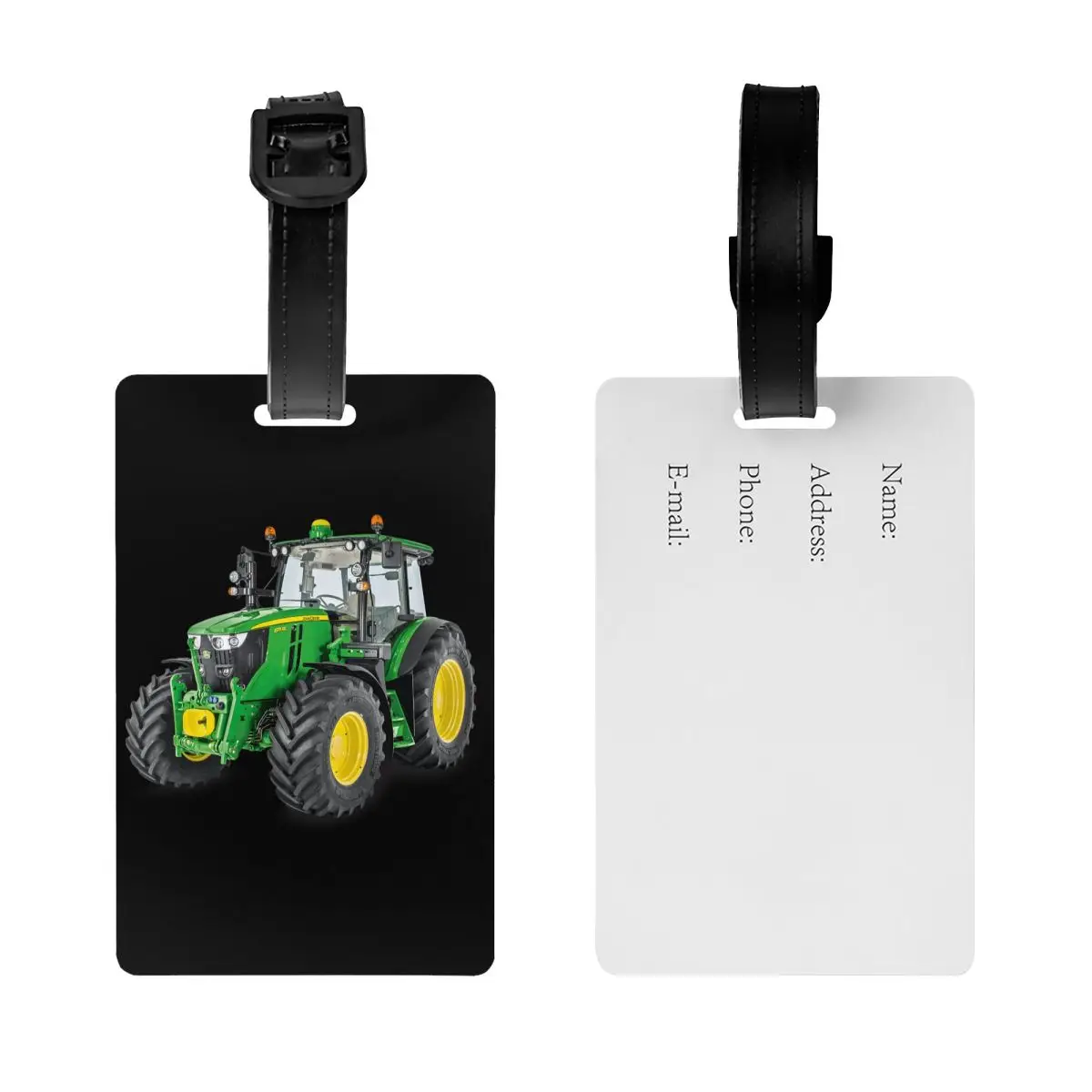 Tractor Luggage Tag for Travel Suitcase Privacy Cover Name ID Card