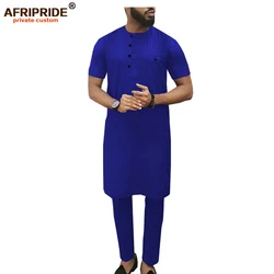 AFRIPRIDE – ensemble de vêtements africains pour hommes, Dashiki, manteaux longs, chemises imprimées et pantalons Ankara, tenues tribales, survêtement, A1916011, 2022