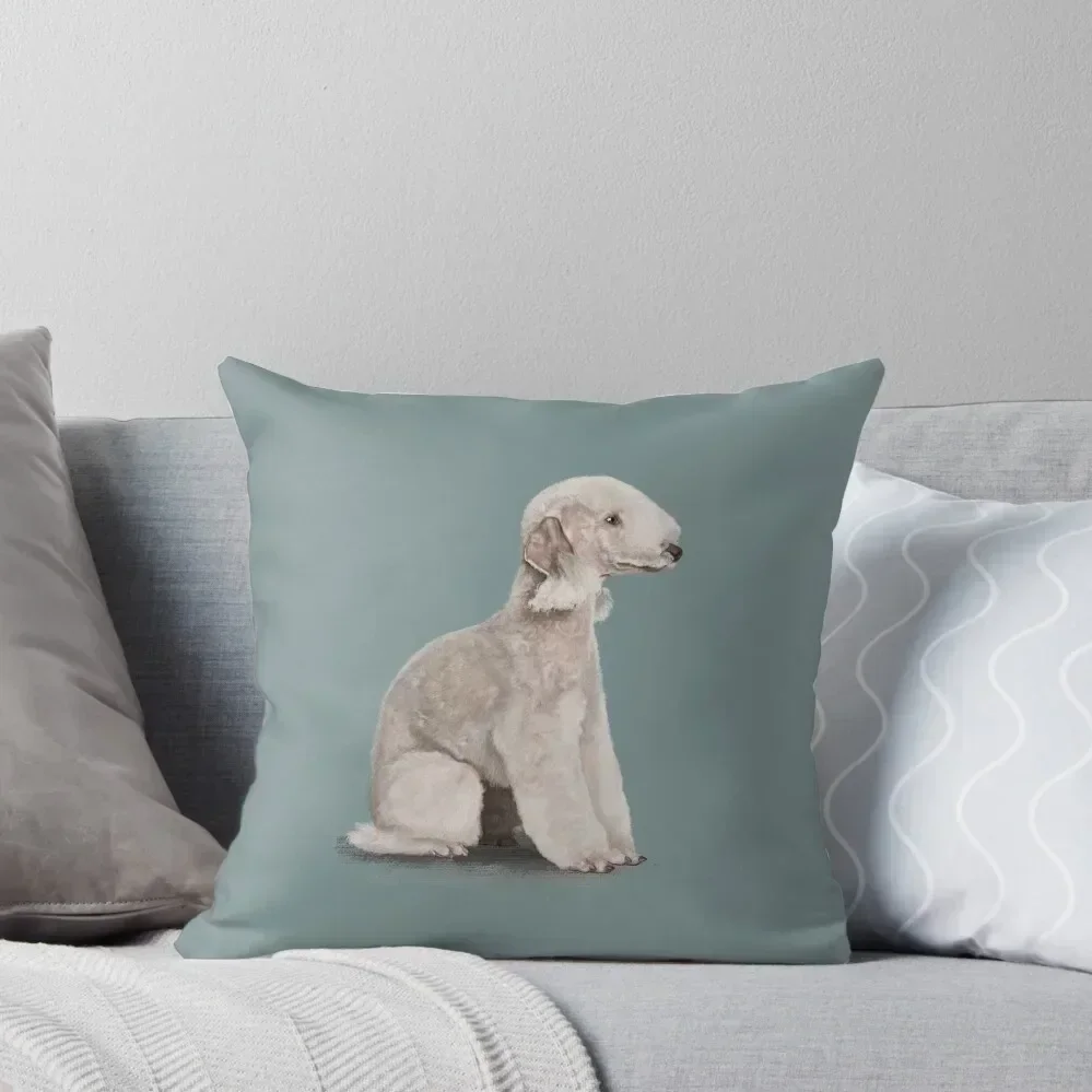 

The Bedlington Terrier Throw Pillow pillow cover christmas Pillow Decor