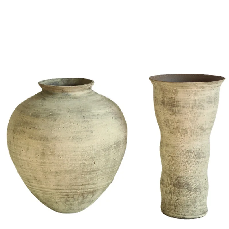 

Premium, wabi-sabi, retro, rough ceramic, vase, old.