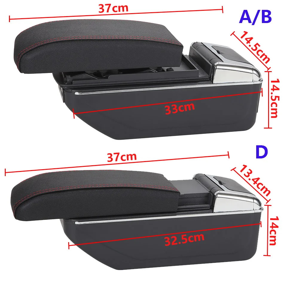 For Skoda FABIA Armrest For Skoda Fabia II 2 2008-2014 Car Armrest box Retrofit parts Storage Box Interior Parts Car Accessories