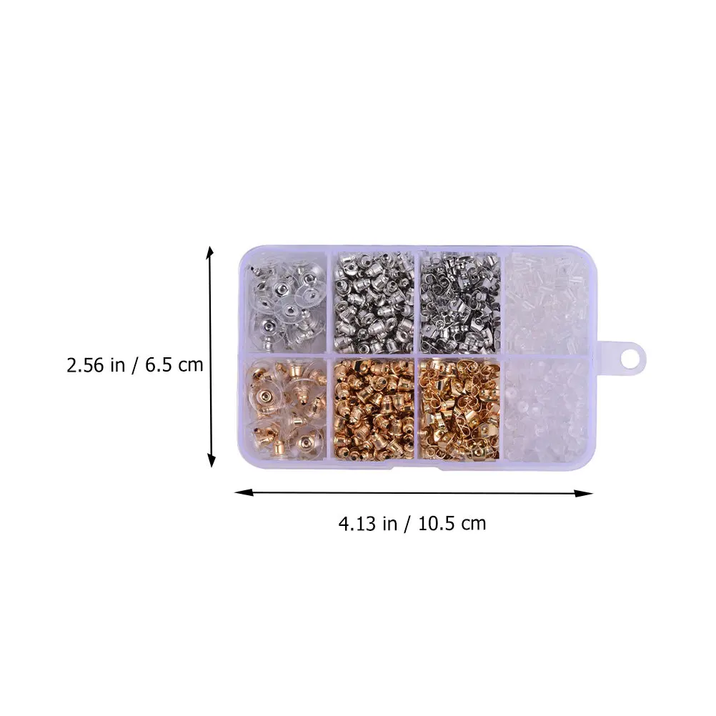 1 Box Earrings Earnuts Assortment Fine Polish Luster Ear Back Stoppers DIY Jewelry Accessories Material for Custom Earring