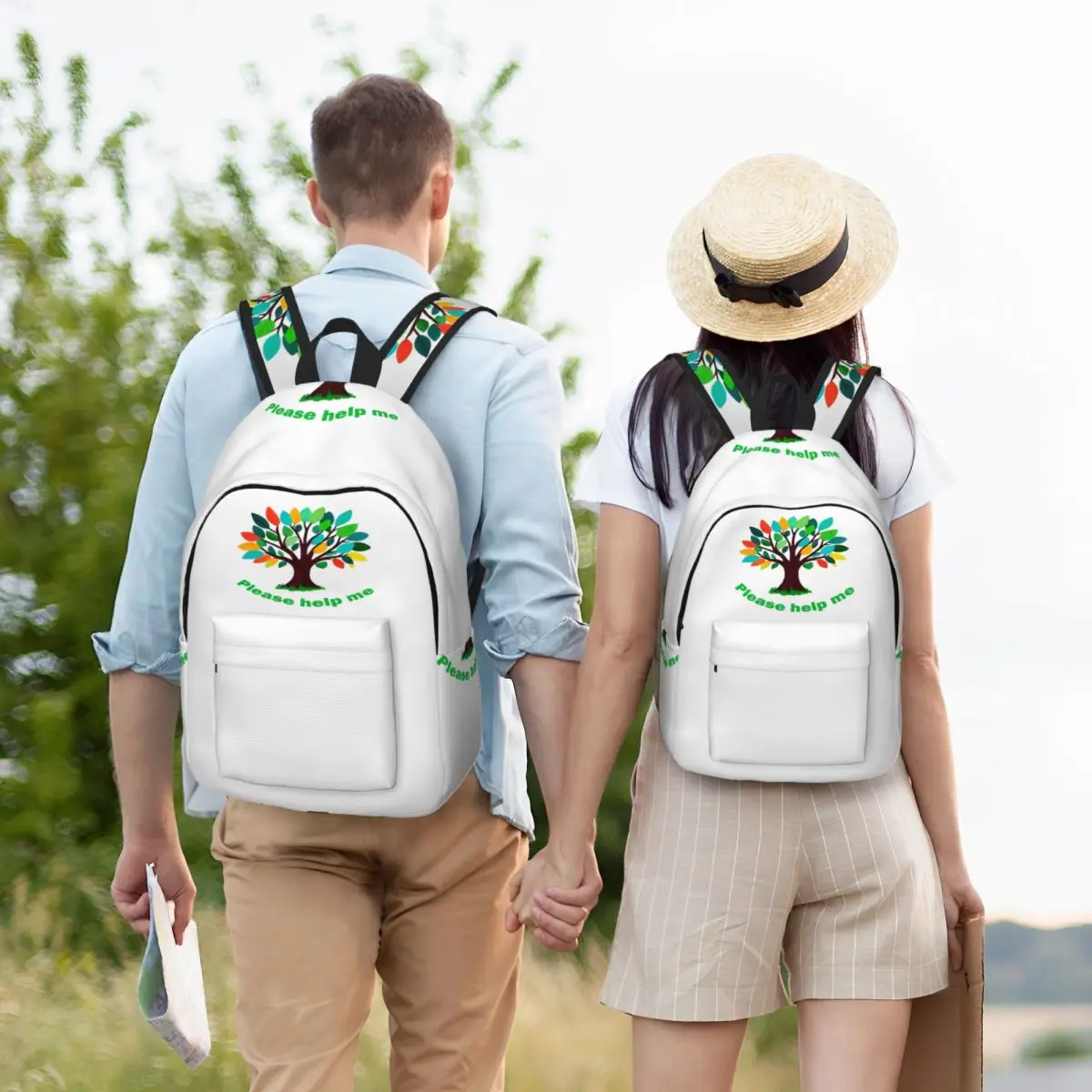 حقيبة ظهر شجرة الحياة بأوراق متعددة الألوان، حقيبة ظهر ذات سعة كبيرة للأطفال، حقيبة كتب مدرسية، حقائب كتف للرجال والنساء