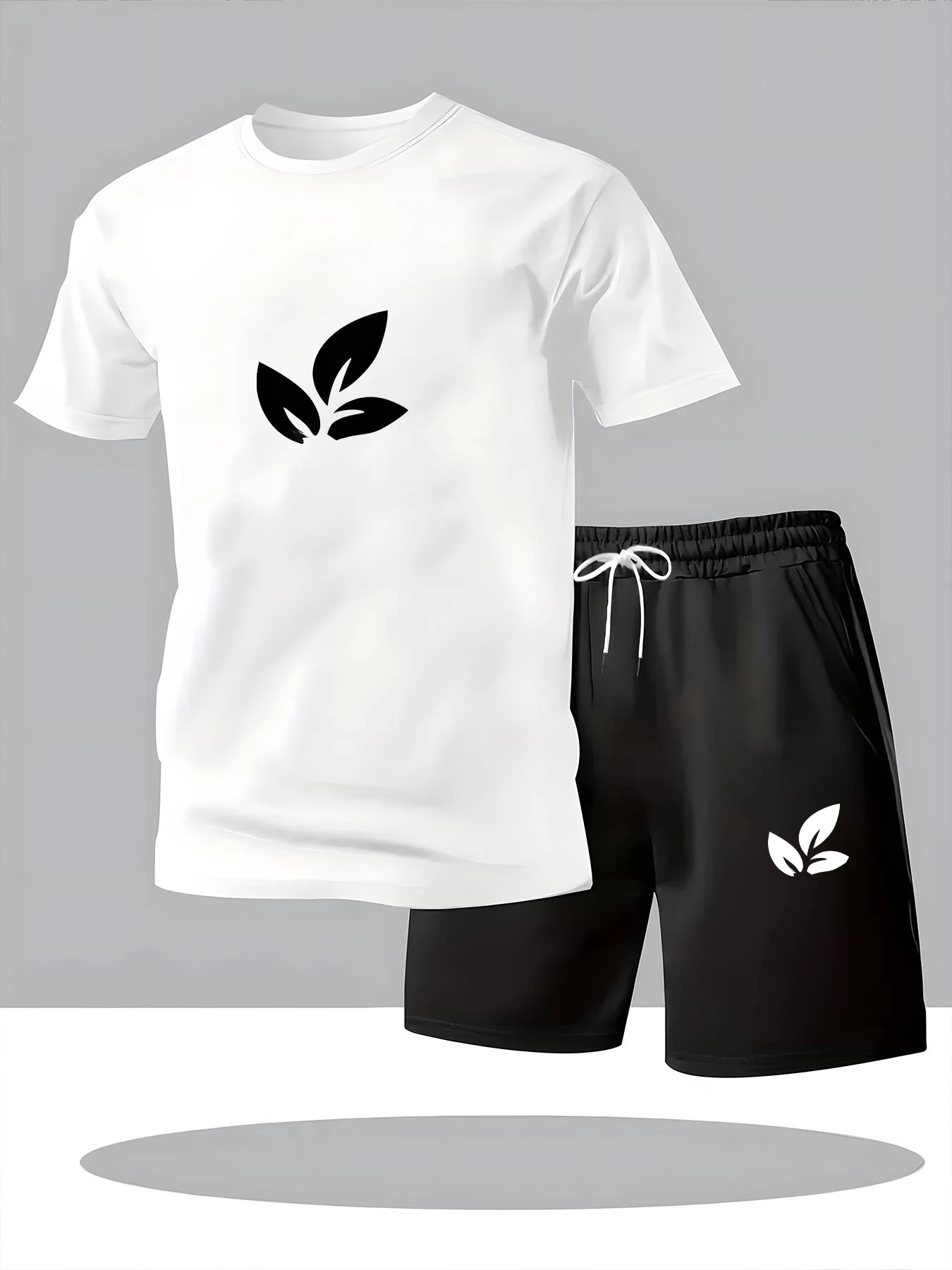 

Summer Mesh Men's T-Shirt Set New High Quality Trendy Men's Summer Fashion Men's Short Sleeve Shorts European Size
